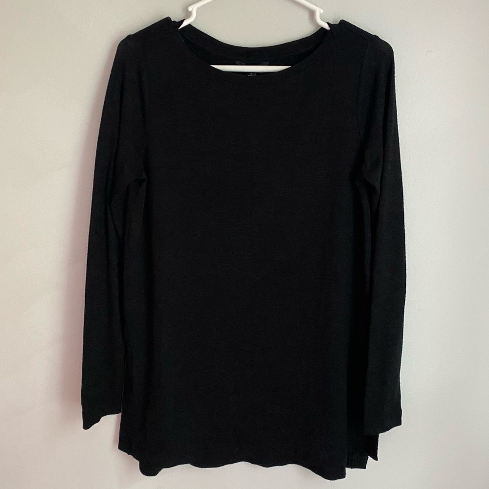 Banana Republic Black Thin Knit Sweater Tunic